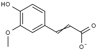 4-Hydroxy-3-methoxycinnamic acid Structure