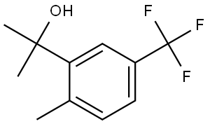 α,α,2-Trimethyl-5-(trifluoromethyl)benzenemethanol 구조식 이미지