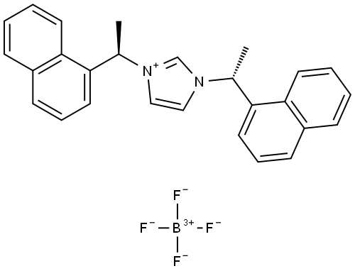 1,3-Bis((R)-1-(naphthalen-1-yl)ethyl)-1H-i
midazol-3-ium tetrafluoroborate Structure