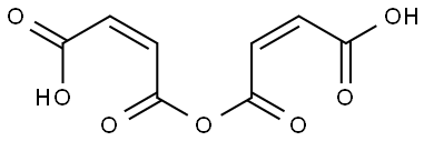 2-Butenedioic acid (2Z)-, 1,1'-anhydride Structure