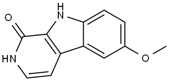 6-Methoxy-2,9-dihydro-1H-pyrido[3,4-b]indol-1-one Structure