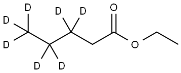 Pentanoic-3,3,4,4,5,5,5-d7 acid, ethyl ester 구조식 이미지