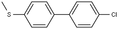 (4'-chloro-[1,1'-biphenyl]-4-yl)(methyl)sulfane Structure