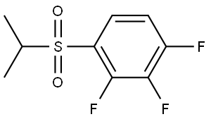 1,2,3-Trifluoro-4-[(1-methylethyl)sulfonyl]benzene Structure