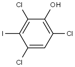 2,4,6-Trichloro-3-iodophenol Structure