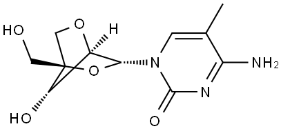 5-Methyl-2'-O,4'-C-methylenecytidine Structure