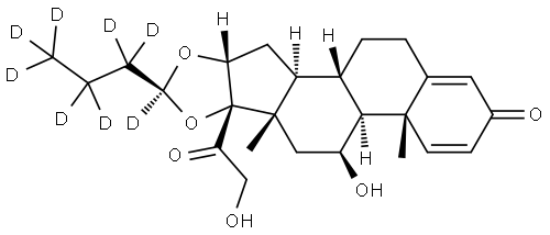 (22S)-Budesonide-D8 Structure