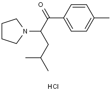 4-methyl-α-Pyrrolidinoisohexanophenone (hydrochloride) Structure