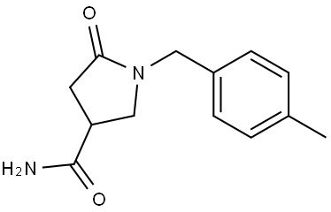 1-(4-methylbenzyl)-5-oxopyrrolidine-3-carboxamide Structure