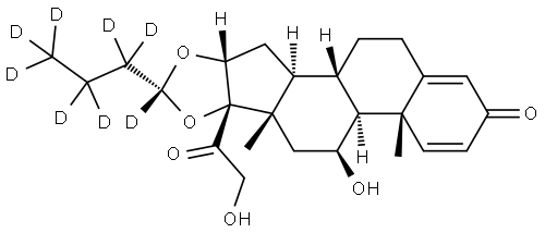 (22R)-Budesonide-D8 Structure
