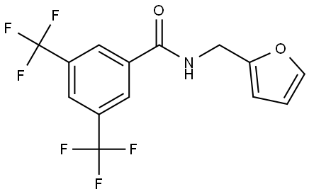 N-(2-Furanylmethyl)-3,5-bis(trifluoromethyl)benzamide Structure