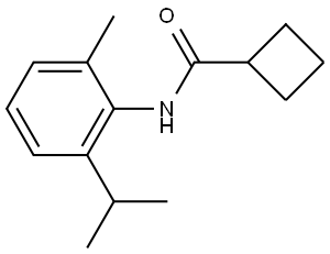 N-[2-Methyl-6-(1-methylethyl)phenyl]cyclobutanecarboxamide Structure
