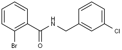 2-Bromo-N-[(3-chlorophenyl)methyl]benzamide Structure