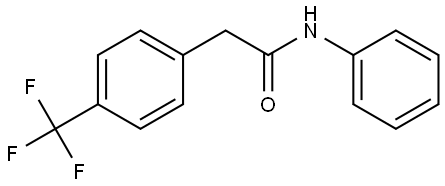 N-Phenyl-4-(trifluoromethyl)benzeneacetamide Structure