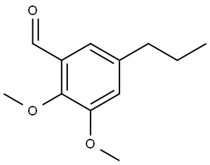 Benzaldehyde, 2,3-dimethoxy-5-propyl- Structure