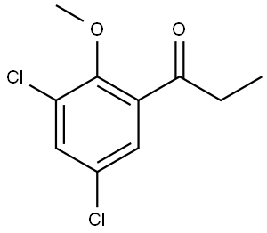 1-Propanone, 1-(3,5-dichloro-2-methoxyphenyl)- Structure