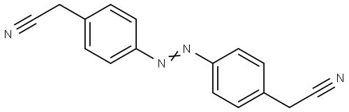 Benzeneacetonitrile, 4,4'-azobis- (9CI) Structure