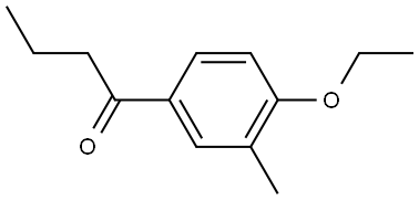 1-Butanone, 1-(4-ethoxy-3-methylphenyl)- Structure