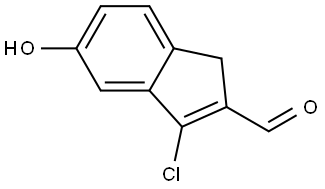 3-Chloro-5-hydroxy-1H-indene-2-carbaldehyde Structure