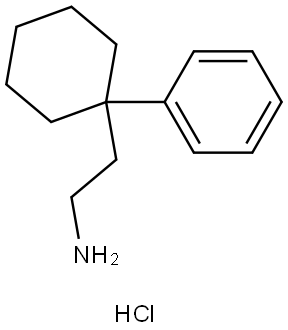 2-(1-Phenylcyclohexyl)ethanamine hydrochloride Structure