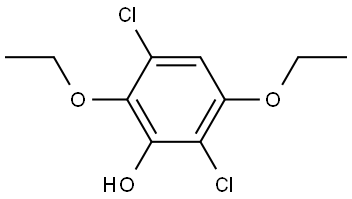 2,5-Dichloro-3,6-diethoxyphenol Structure