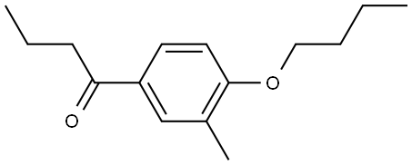 1-(4-Butoxy-3-methylphenyl)-1-butanone Structure