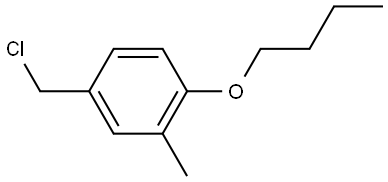 Benzene, 1-butoxy-4-(chloromethyl)-2-methyl- Structure