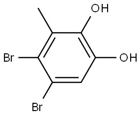 4,5-Dibromo-3-methyl-1,2-benzenediol Structure