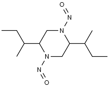 2,5-di-sec-butyl-1,4-dinitrosopiperazine Structure