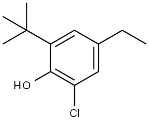 2-(tert-butyl)-6-chloro-4-ethylphenol Structure