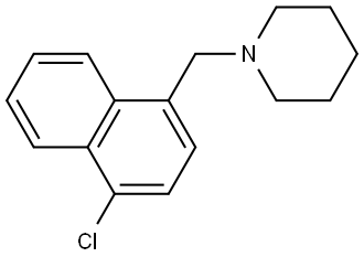 1-[(4-Chloro-1-naphthalenyl)methyl]piperidine Structure