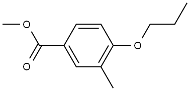 Methyl 3-methyl-4-propoxybenzoate Structure