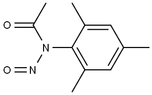 N-mesityl-N-nitrosoacetamide Structure