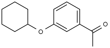 1-(3-(cyclohexyloxy)phenyl)ethanone Structure