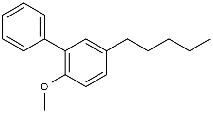 2-Methoxy-5-pentyl-1,1'-biphenyl Structure