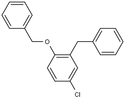 2-benzyl-1-(benzyloxy)-4-chlorobenzene Structure