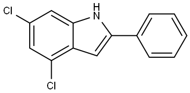 4,6-Dichloro-2-phenyl-1H-indole Structure