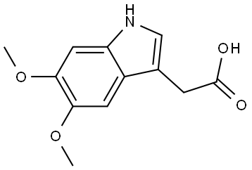 2-(5,6-dimethoxy-1H-indol-3-yl)acetic acid Structure