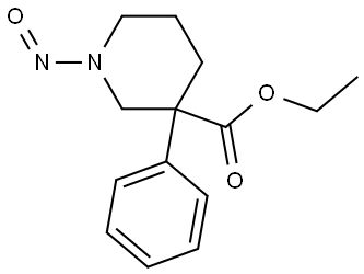 ethyl 1-nitroso-3-phenylpiperidine-3-carboxylate Structure