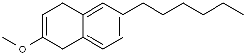 6-Hexyl-1,4-dihydro-2-methoxynaphthalene Structure