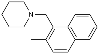 1-[(2-Methyl-1-naphthalenyl)methyl]piperidine Structure