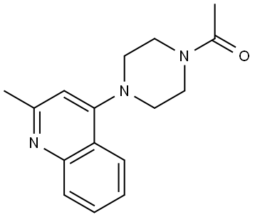 1-(4-(2-Methylquinolin-4-yl)piperazin-1-yl)ethan-1-one Structure