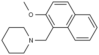 1-[(2-Methoxy-1-naphthalenyl)methyl]piperidine Structure