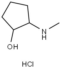 Cyclopentanol, 2-(methylamino)-, hydrochloride (1:1) Structure