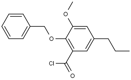 3-Methoxy-2-(phenylmethoxy)-5-propylbenzoyl chloride Structure