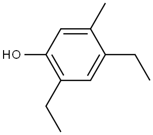 Phenol, 2,4-diethyl-5-methyl- Structure