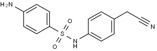 4-Amino-N-[4-(cyanomethyl)phenyl]benzenesulfonamide Structure