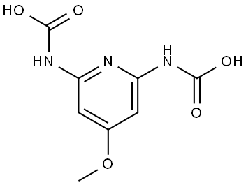 2,6-Pyridinedicarbamic acid, 4-methoxy- Structure