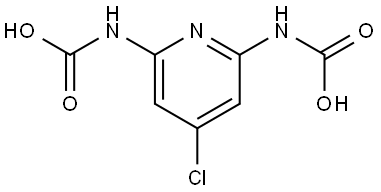 2,6-Pyridinedicarbamic acid, 4-chloro- Structure