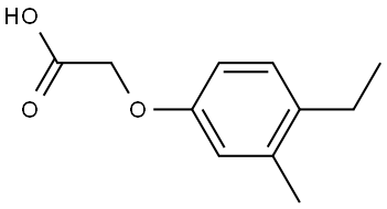 Acetic acid, 2-(4-ethyl-3-methylphenoxy)- Structure